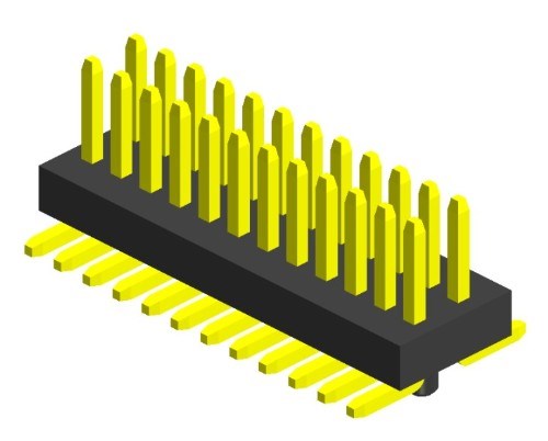 383a 0.8mm Male Header Dual Row S.M.T