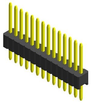 395E 1.27mm Pin Header Single Row Straight Type