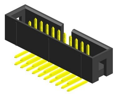 425F 2.54x2.54mm Box Header Right Angle Dip Type