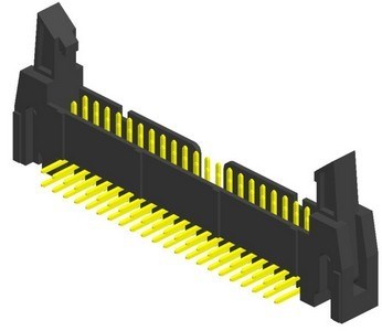 425J 2.54x2.54mm Box Header With Lock Right Angle Type